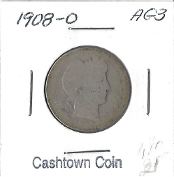 1908-O Barber Quarter