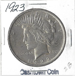 1923 BU Peace Dollar
