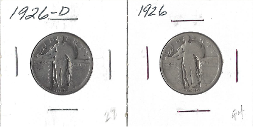 1926 &amp; 1926-D Standing Liberty Quarters | November Coin ...