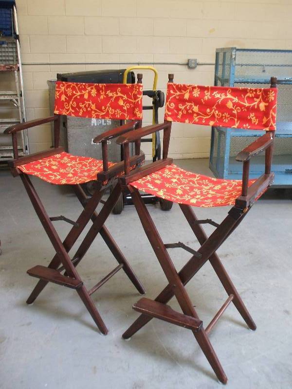 lot 809 image: COLORFUL DIRECTORS CHAIRS