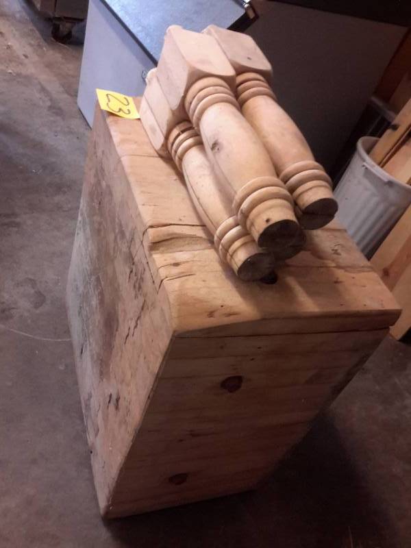 Meat Market Butcher Block table.