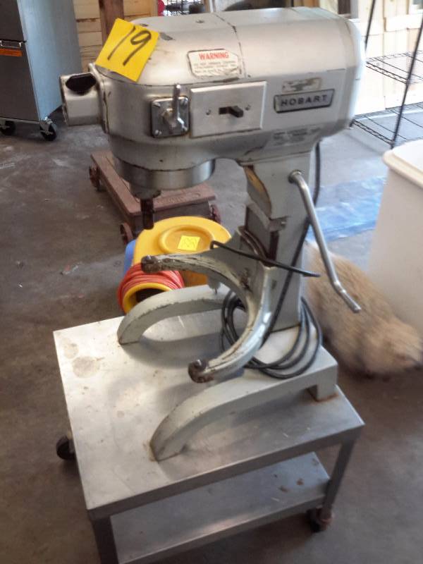 Hobart Mixer.. No Model Number shown.. Includes sTainless Table.
