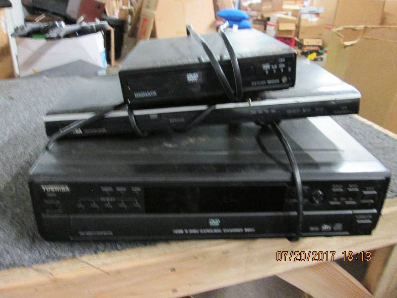 lot 212 image: 3 dvd players all tested and work ...