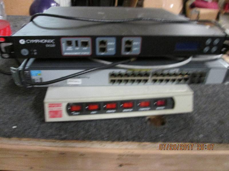 lot 232 image: memorex power center, hp pro curve ...