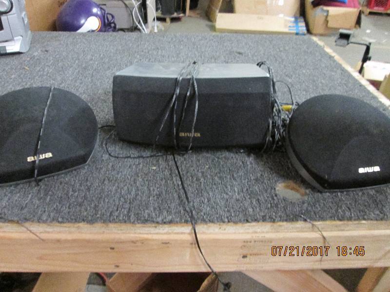 lot 245 image: set of 3 awia speakers ...
