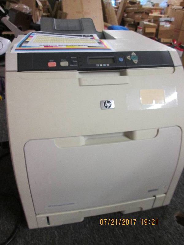 lot 248 image: hp color laser jet cps505n printer ...
