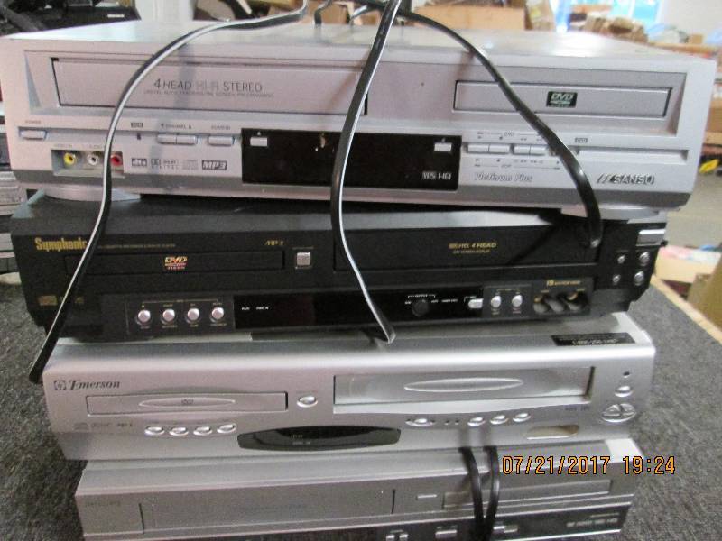 lot 249 image: 4 dvdvhs players all dvd players w...
