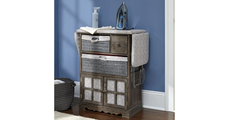 lot 69 image: Laundry and Ironing Station open box Retail $179.99 60 w x 32 34 h x 14 d.