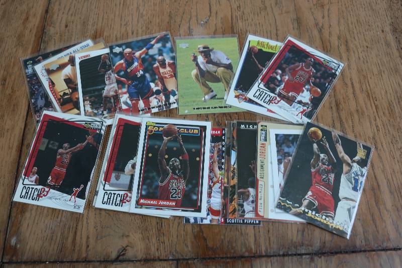 lot 121 image: 20 Michael Jordan cards...
