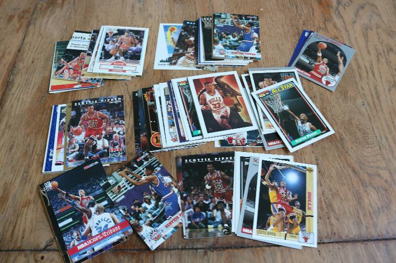 lot 129 image: 100 Scottie Pippen cards...