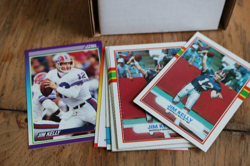 lot 135 image: 200 Jim Kelly cards...