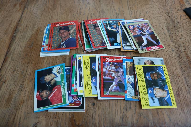 lot 143 image: 75 Ryne Sandberg cards...