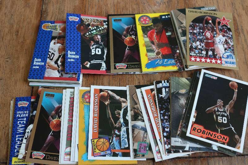 lot 147 image: 100 David Robinson cards...