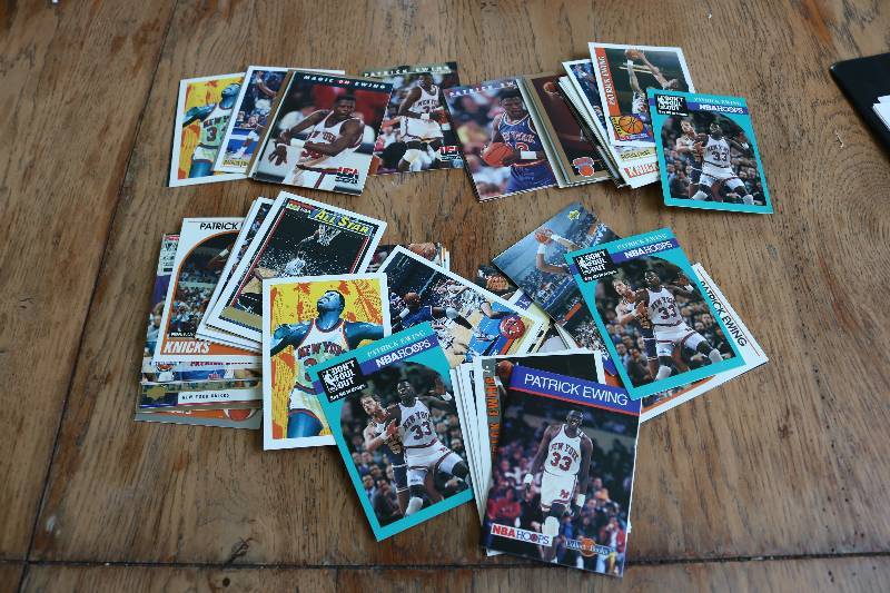 lot 148 image: 100 Patrick Ewing cards...