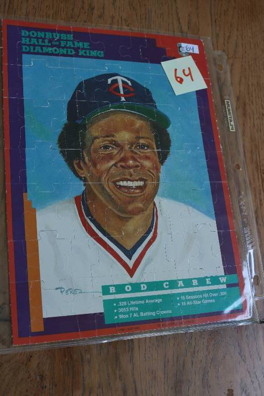 lot 164 image: Rod Carew Donruss cards...