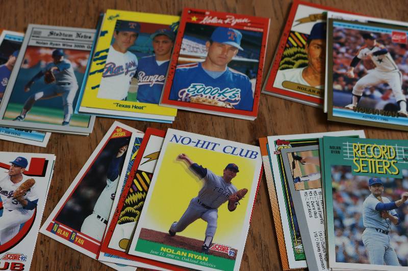 lot 161 image: 50 Nolan Ryan cards...