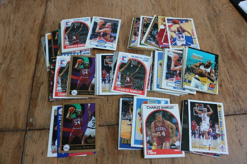 lot 169 image: 100 charles Barkley cards...