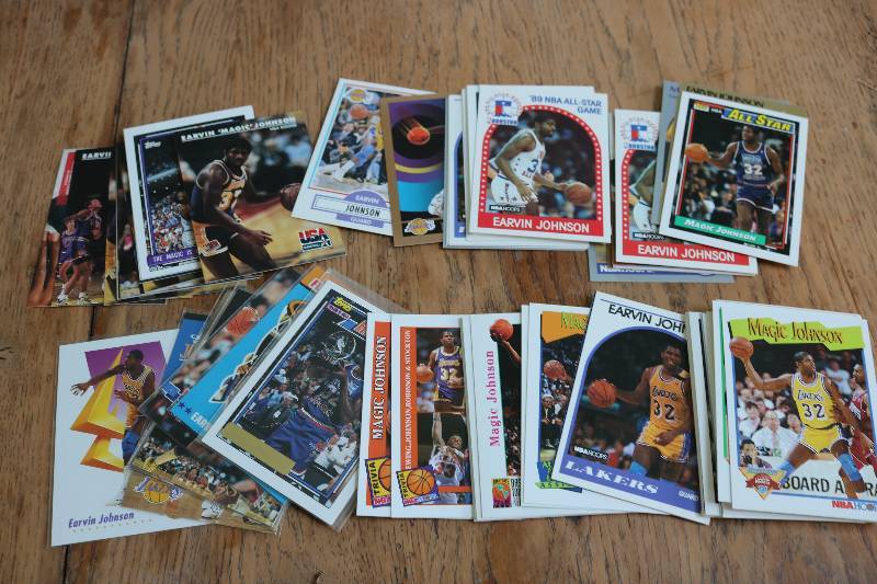 lot 183 image: 75 Magic johnson cards...