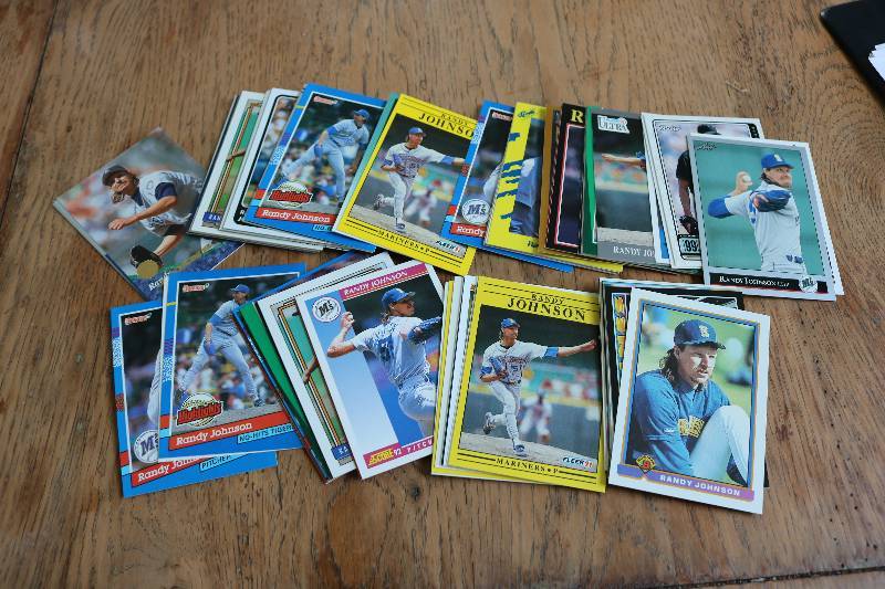 lot 188 image: 75 Randy Johnson cards...