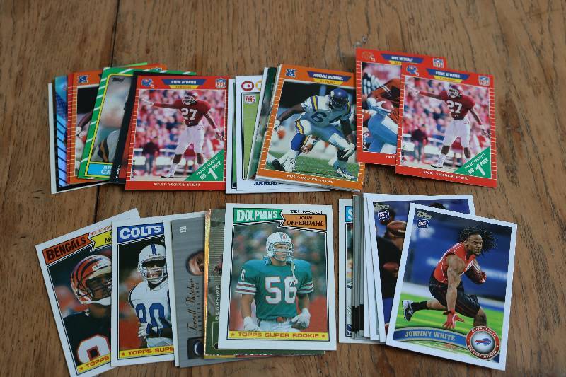 lot 191 image: 40 football rookie cards...