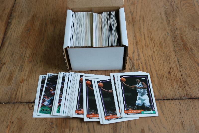 lot 130 image: 200 Larry Johnson cards...