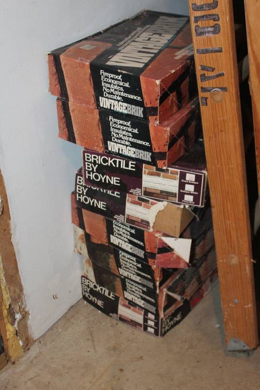 lot 23 image: Lot of (8) Boxes of Vintage Brik Tiles
