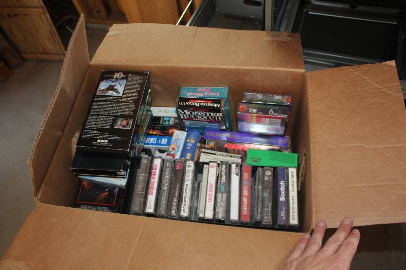 lot 49 image: VHS Movies, Cassette Music Tapes