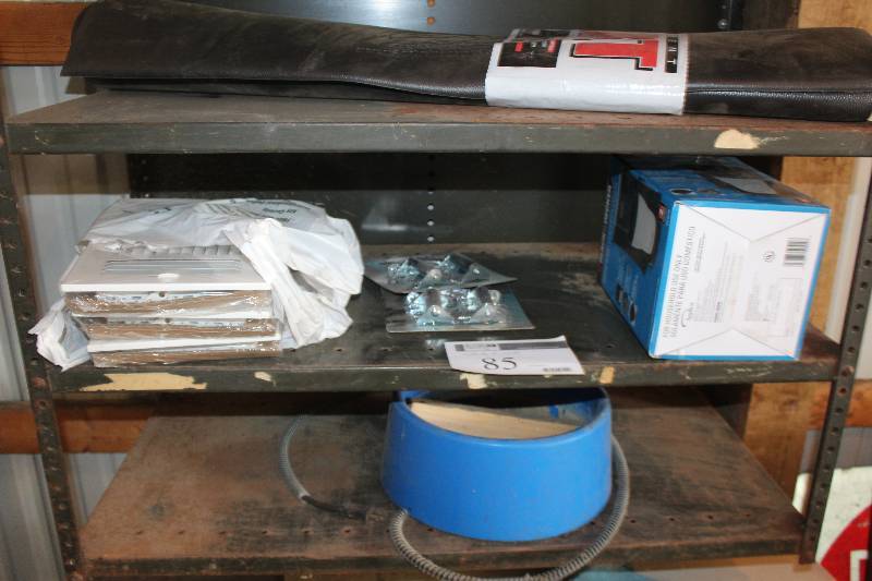 lot 85 image: House Vent Grates, Screen Door Hinge Set, Black & Decker Cafetera Brew-n-go, And More