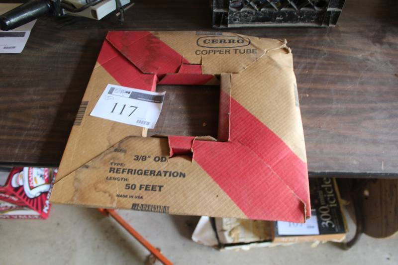 lot 117 image: Cerro 38in. OD Refrigeration Copper Tubing