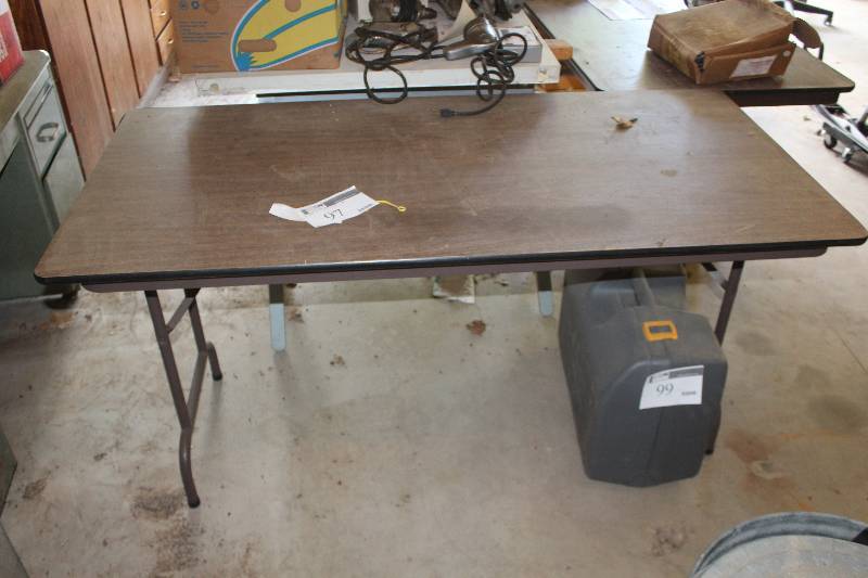 lot 97 image: Lot of (2) Folding Tables