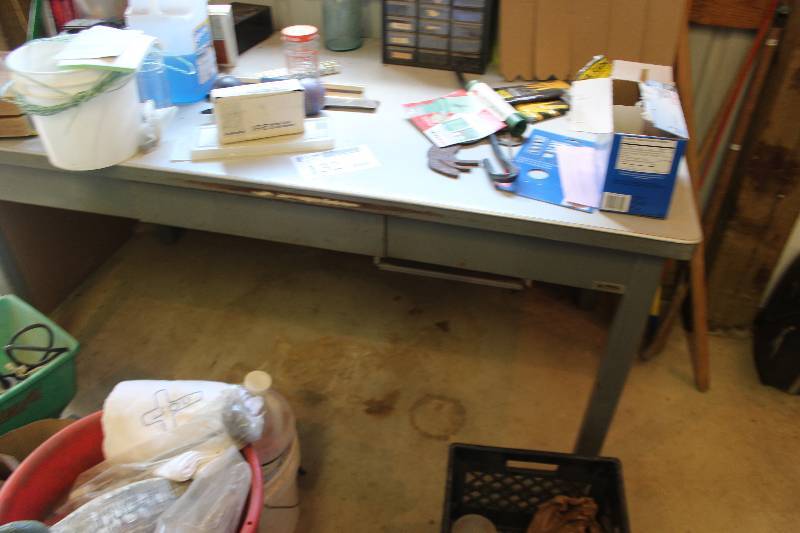 lot 132 image: Haskell Metal Desk