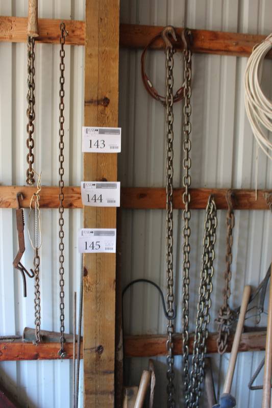 lot 144 image: Metal Chains w Hooks