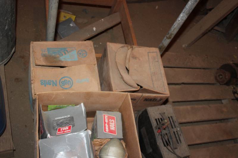 lot 173 image: Lot of (3) Boxes of Nails, Screws
