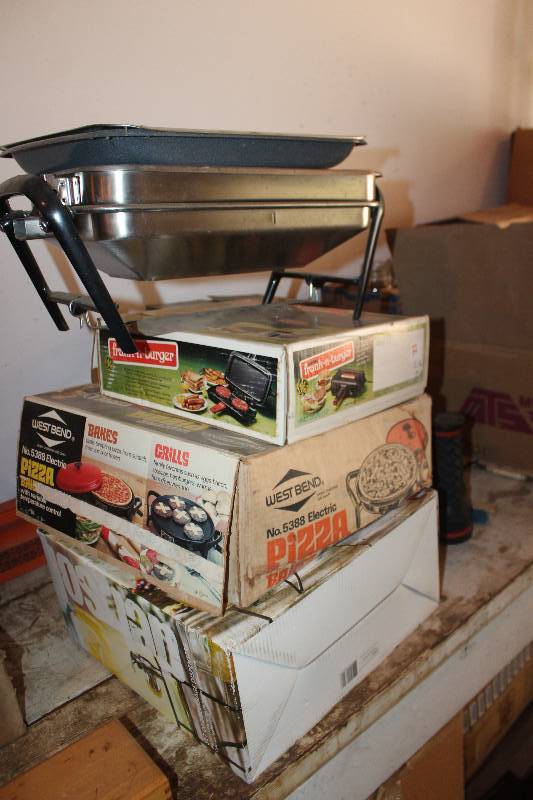 lot 244 image: West Bend Pizza Maker, Burger Maker, And More