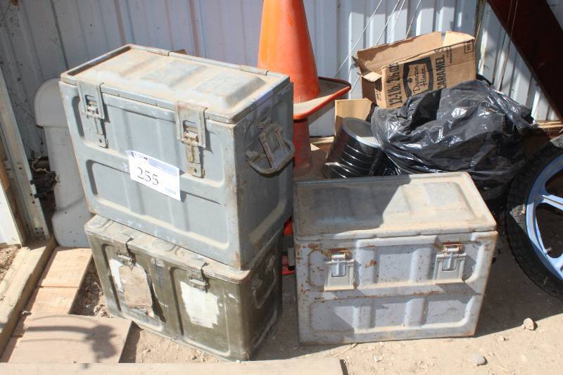 lot 255 image: Lot of (3) Ammo Boxes