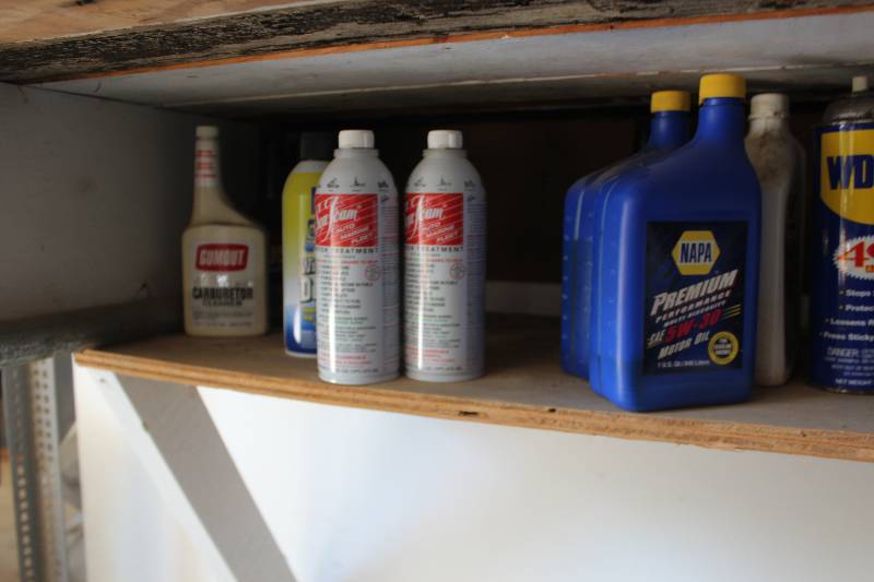 lot 272 image: Automotive Supplies Includes Car Wash, Bug Remover, WD40, 5W-30 Oil, Carburetor Cleaner, Sea Foam Motor Treatment