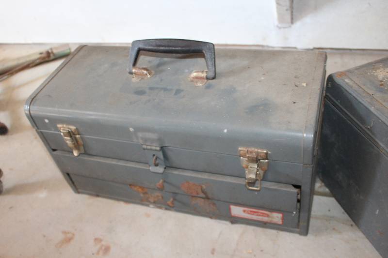 lot 273 image: Toolbox Contents Included Screwdrivers, Wrenches, Impact Driver Kit, And More