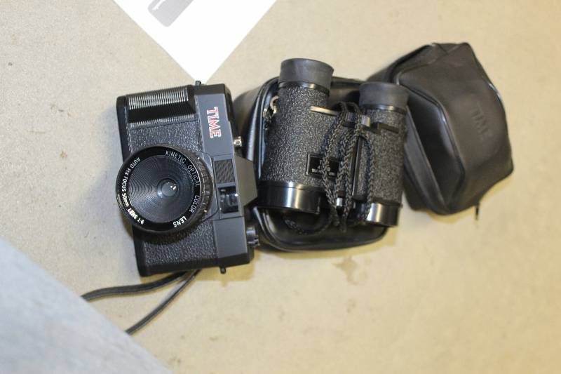 lot 297 image: Time 35mm Camera, Field Glasses