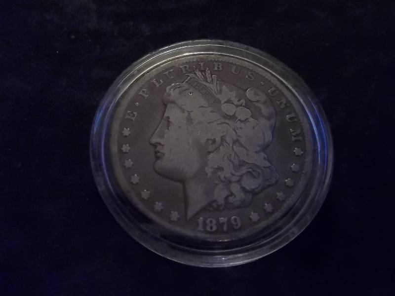 1879 CC  Morgan Silver Dollar  Rare High Value (In Fine Wholesale Grey Sheets $160.00)