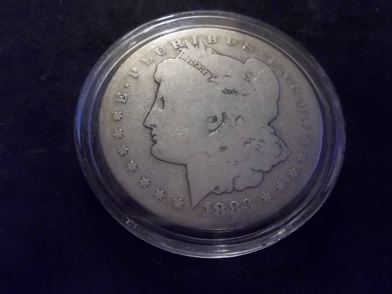 1883 CC  Morgan Silver Dollar ( High Value- VG $80.00 Wholesale Grey Sheets)