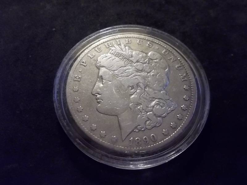 1890 CC  Morgan Silver Dollar ( High Value- VF $90.00 Wholesale Grey Sheets)