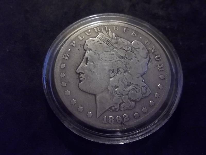1892 CC  Morgan Silver Dollar ( High Value- VF $200.00 Wholesale Grey Sheets)