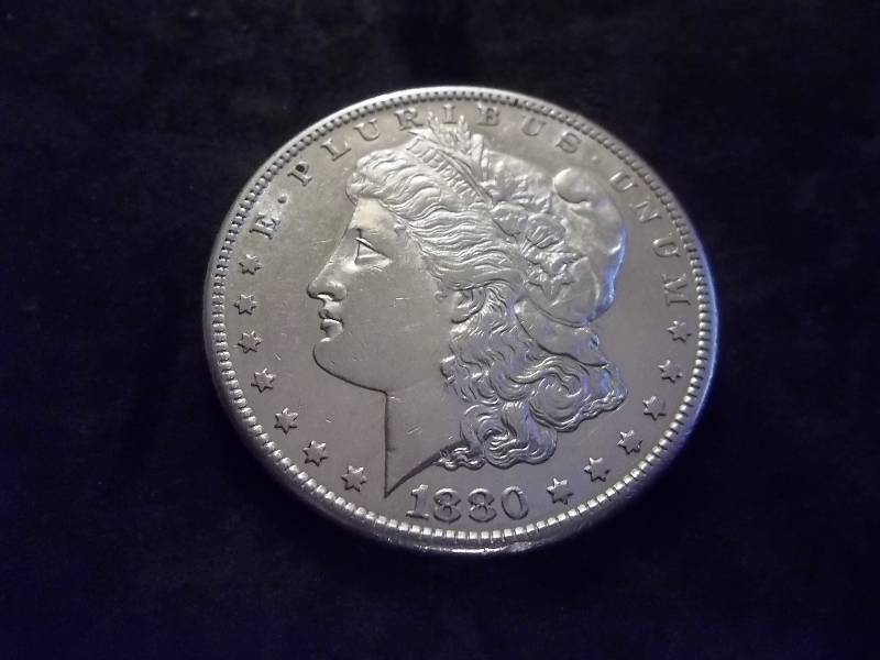 1880 S Morgan Silver Dollar Very High Grade MS (In MS60 Valued  $60.00)