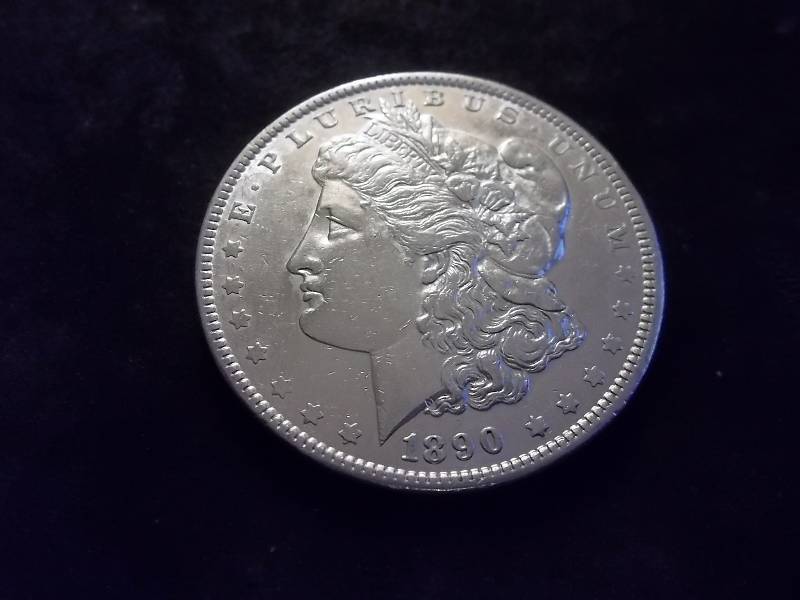 1890 Morgan Silver Dollar Higher Grade Very High AU-BU