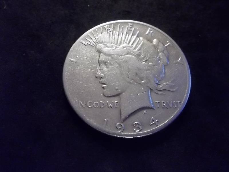 1934 S Peace Silver Dollar Very High  Grade Very High Value Coin- AU (In AU50 $285.00)