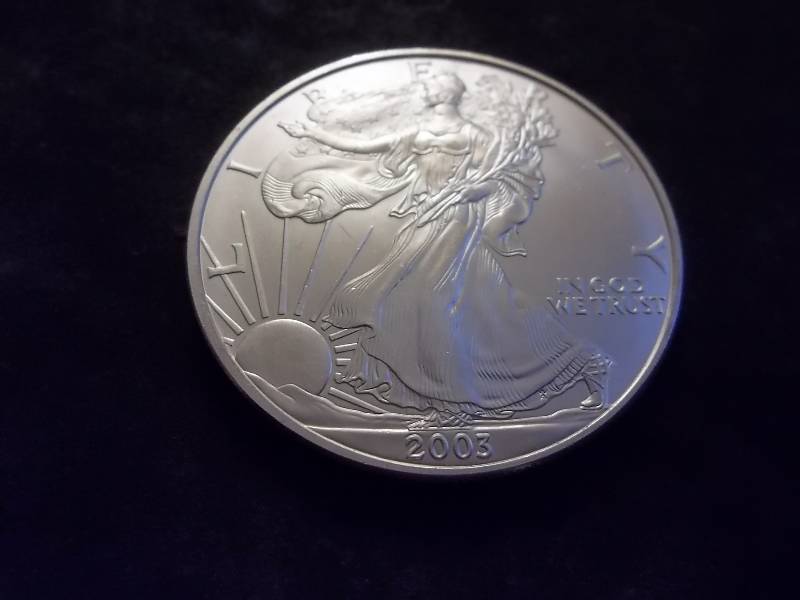 2003 US Silver Eagle 1 Oz. Pure Silver 99.9 Fine Unc