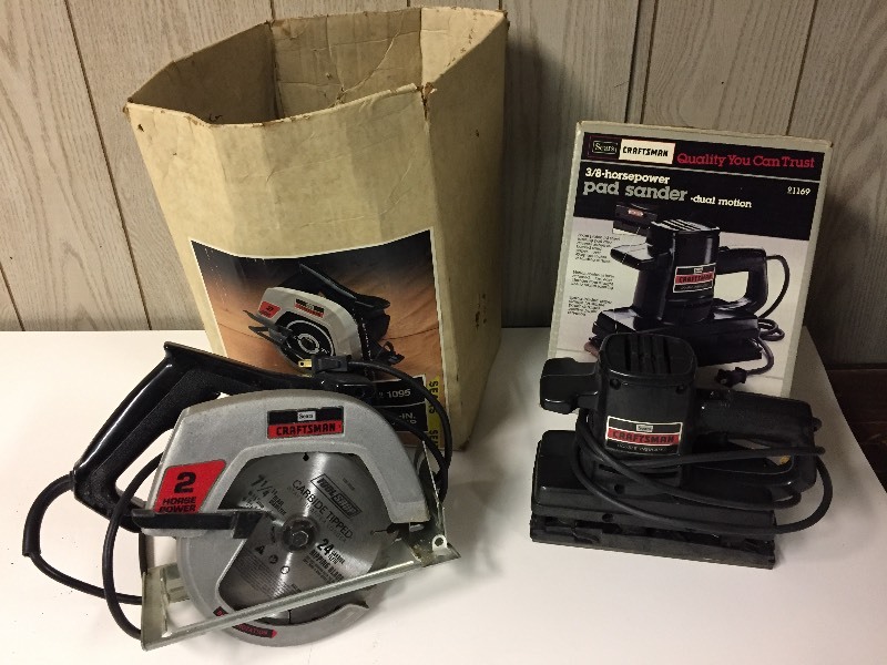 lot 29 image: Craftsman Sander & Circular Saw