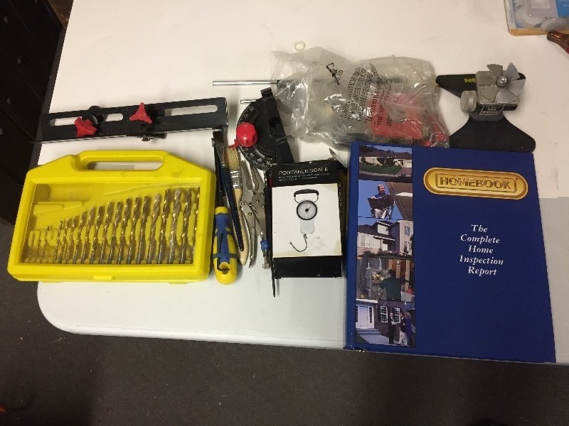 lot 78 image: Assorted Tools, bits, scale