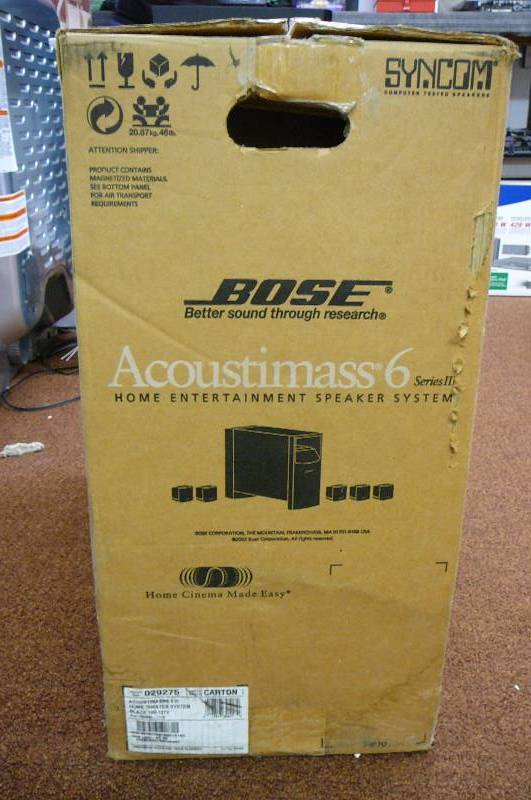 lot 93 image: Bose Home entertainment Speaker System