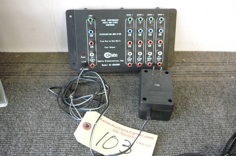 lot 103 image: Audio & Video Component Celabs